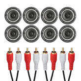 Adastra Bluetooth 6,5" Deckenlautsprecher-Set, HiFi-Soundsystem, 8er-Set